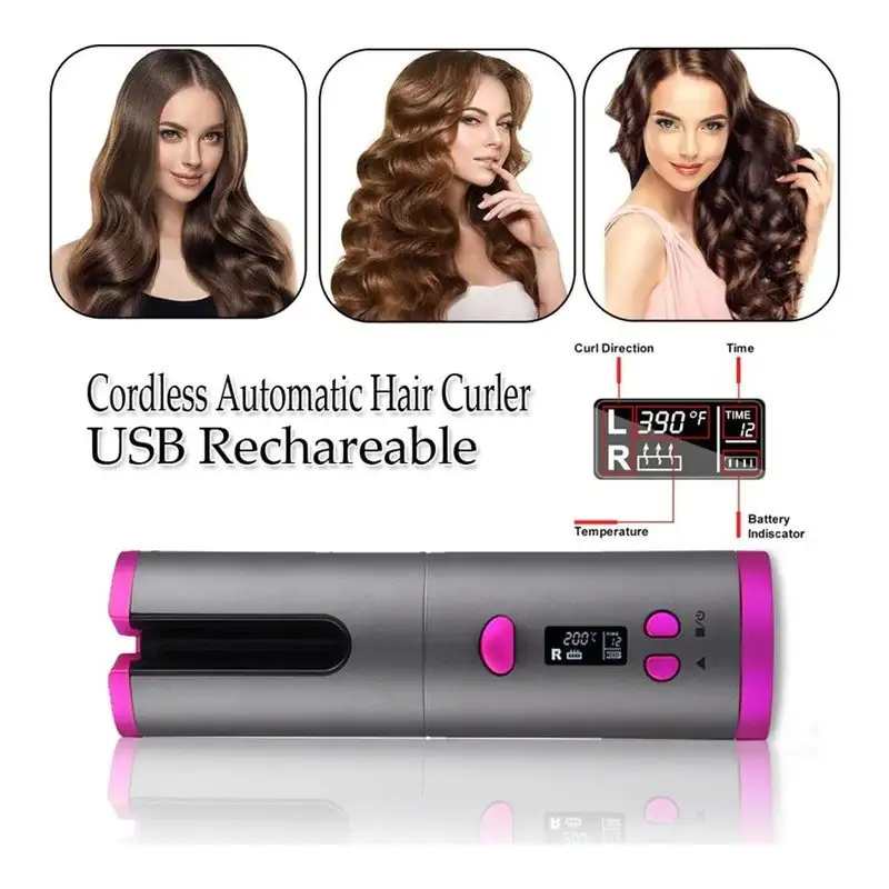 Ondulator ceramic de par, fara fir cu acumulator 2500mAh