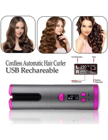 Ondulator ceramic de par, fara fir cu acumulator 2500mAh