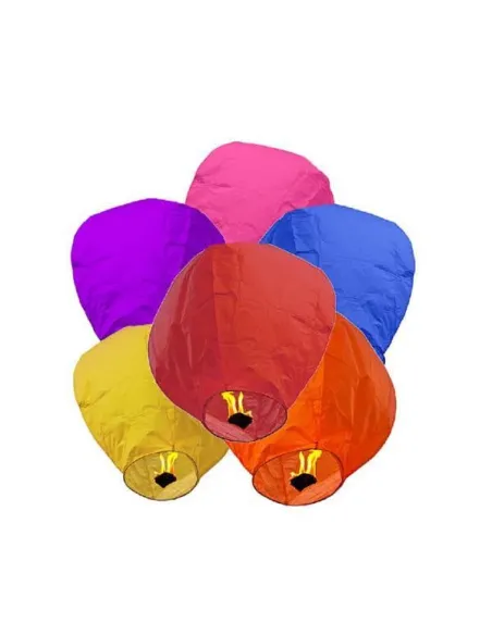 Set 10 lampioane zburatoare multicolore