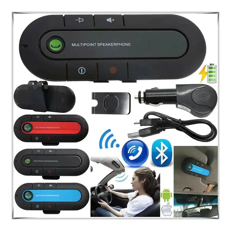 Car kit cu sistem handsfree, bluetooth, pentru apeluri telefonice