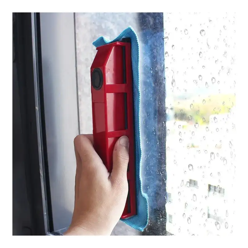Stergator magnetic dublu pentru curatarea geamurilor