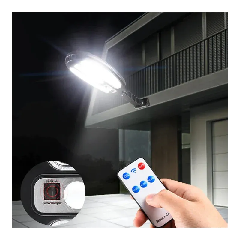 Lampa Solara, 30W, 106 LED COB, 3 moduri de functionare