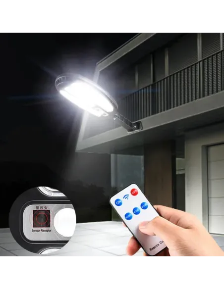 Lampa Solara, 30W, 106 LED COB, 3 moduri de functionare