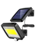 Set 3 x proiector cu incarcare solara, 100 x LED COB
