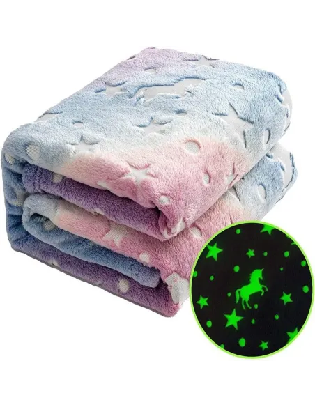 Patura magic blanket pentru copii, luminoasa si pufoasa, efect fosforescent