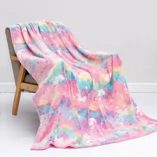 Patura magic blanket pentru copii, luminoasa si pufoasa, efect fosforescent 2