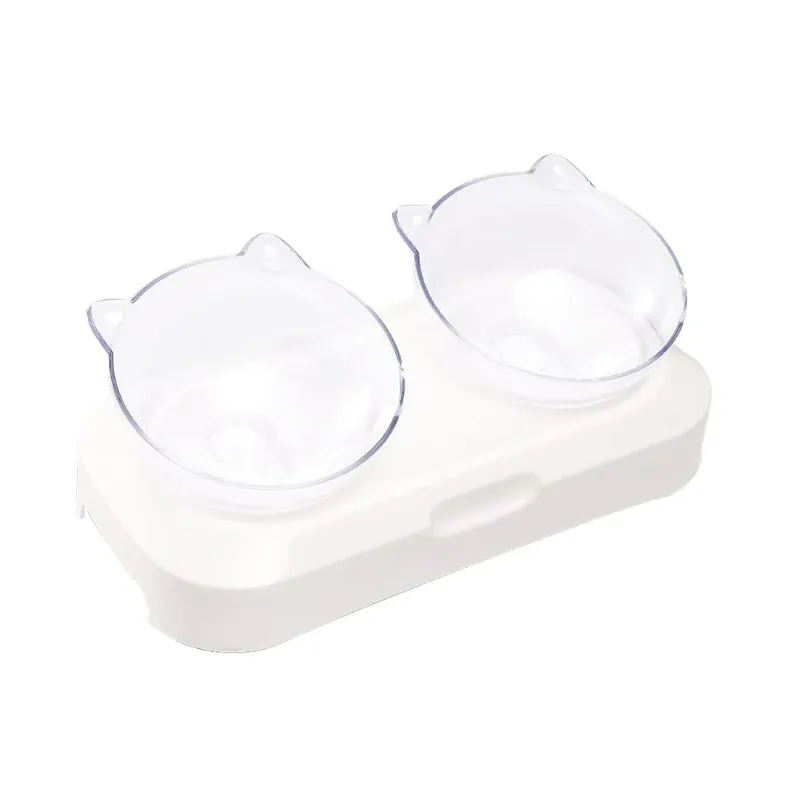 Set 2 x castroane pentru animale de companie 480 ml, Alb, PC/PP