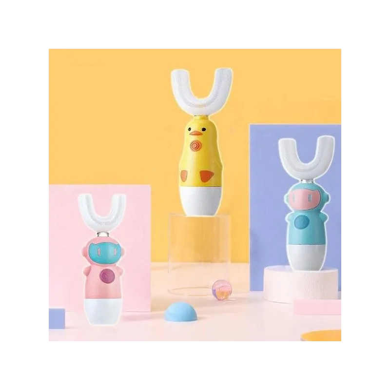 Periuta de dinti electrica pentru copii, forma de U