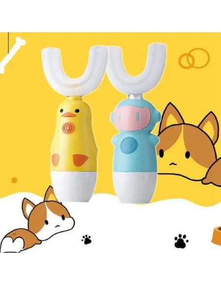 Periuta de dinti electrica pentru copii, forma de U