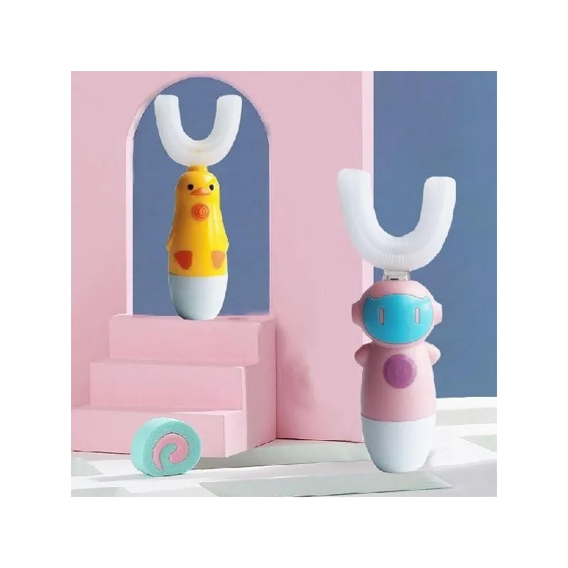 Periuta de dinti electrica pentru copii, forma de U