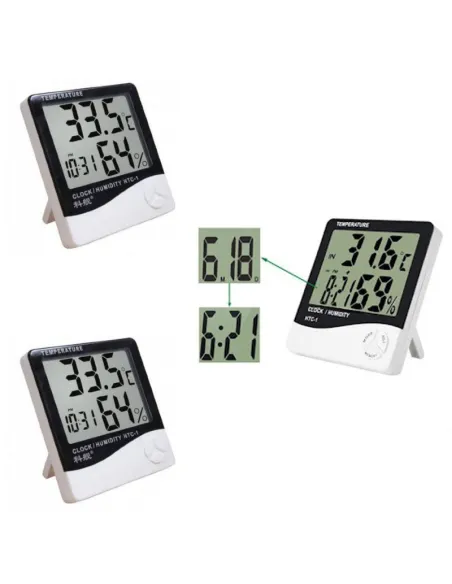 Set 3 x Termohigrometru digital - statie meteo