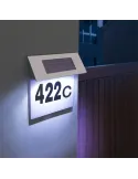 Numar de casa LED, incarcare solara