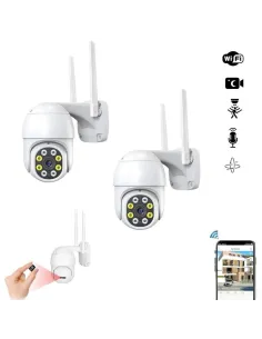 Set 2 x camera de supraveghere IP 360 wifi, Jortan 8270+ card 16 GB