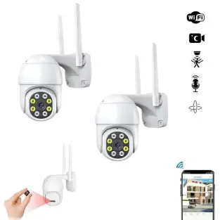 Set 2 x camera de supraveghere IP 360 wifi, Jortan 8270+ card 16 GB