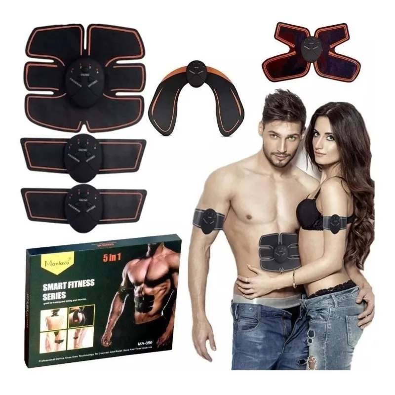 Kit fitness electrostimulare musculara si tonifiere, 5 dispozitive