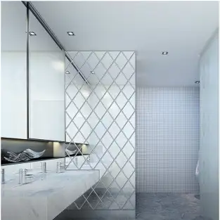 Oglinzi acrilice diamant romb sticker auto-adeziv 50 x 100 cm 2