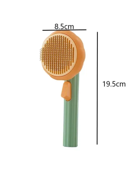 Perie par de animale cu buton de autocuratare