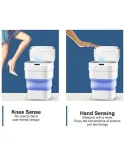 Cos de gunoi smart pliabil, cu senzor de miscare