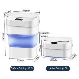 Cos de gunoi smart pliabil, cu senzor de miscare 2