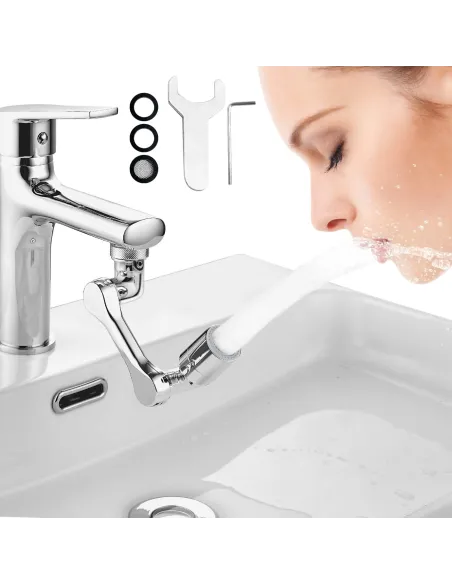 Extensie robinet cu brat pivotant, economizor, cap rotativ