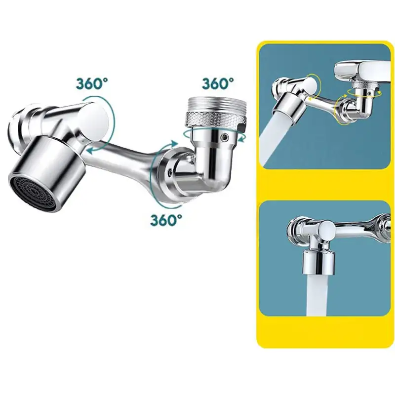 Extensie robinet cu brat pivotant, economizor, cap rotativ