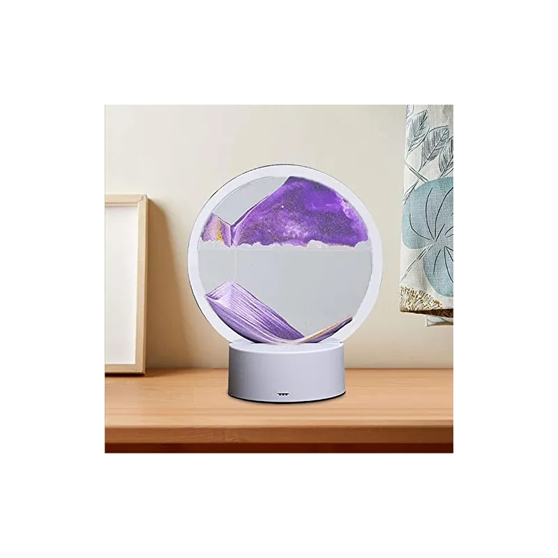 Lampa decorativa tip clepsidra, nisipuri miscatoare