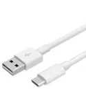 Cablu date si incarcare, USB, mufa Type-C, alb