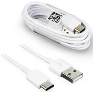 Cablu date si incarcare, USB, mufa Type-C, alb 2