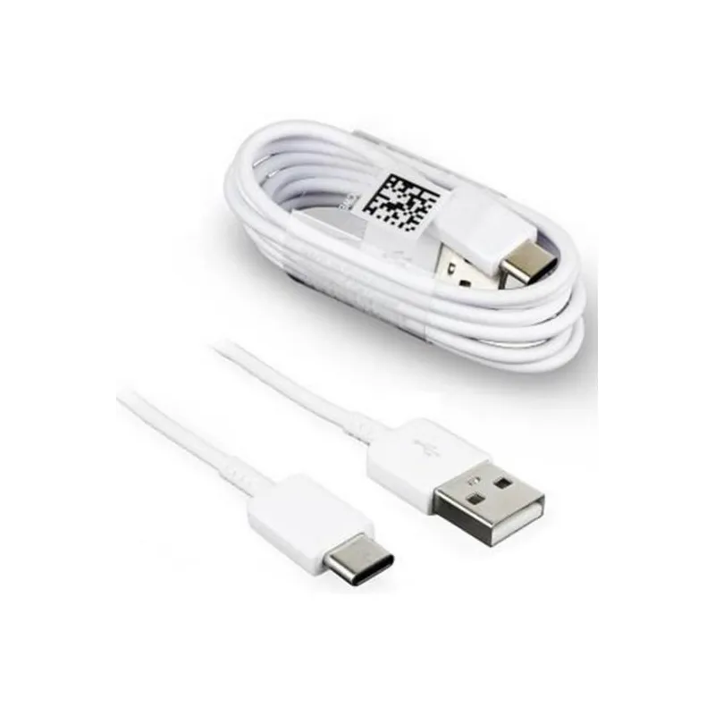 Cablu date si incarcare, USB, mufa Type-C, alb