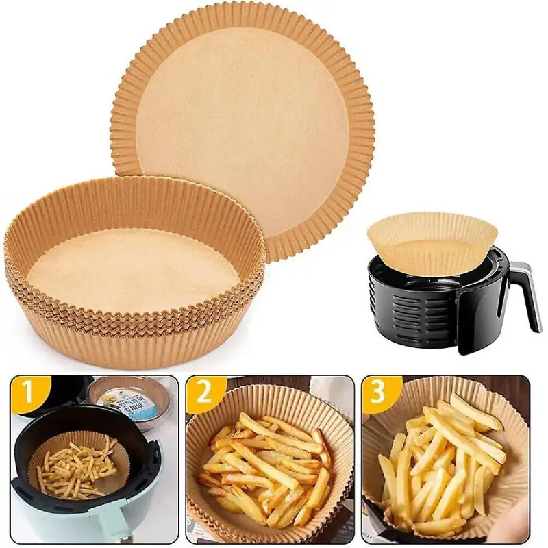 Set 100 buc hartie pentru Air Fryer, de unica folosinta