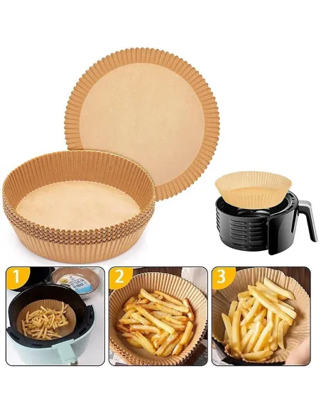 Set 100 buc hartie pentru Air Fryer, de unica folosinta