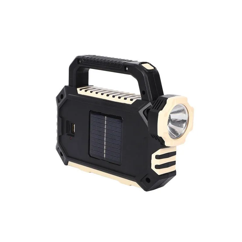 Lanterna cu lampa solara 6 LED COB, 1200 mAh, usb