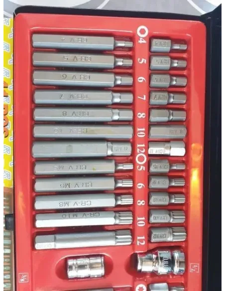 Trusa biti torx hexagonali 41 piese