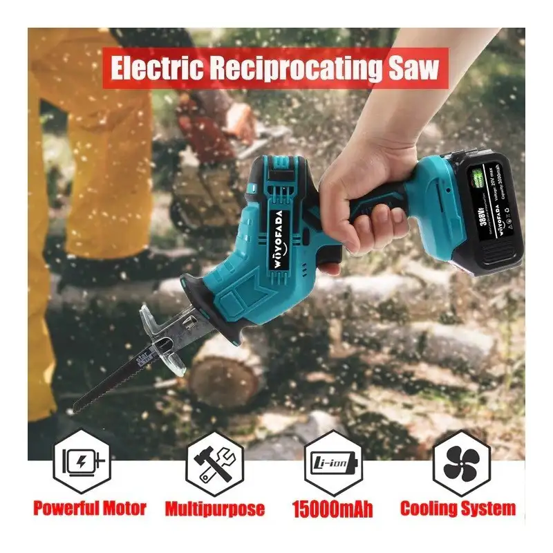 Fierăstrău electric pendular, tip sabie,cu 1 acumulator