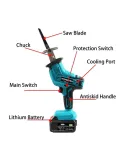 Fierăstrău electric pendular, tip sabie,cu 1 acumulator