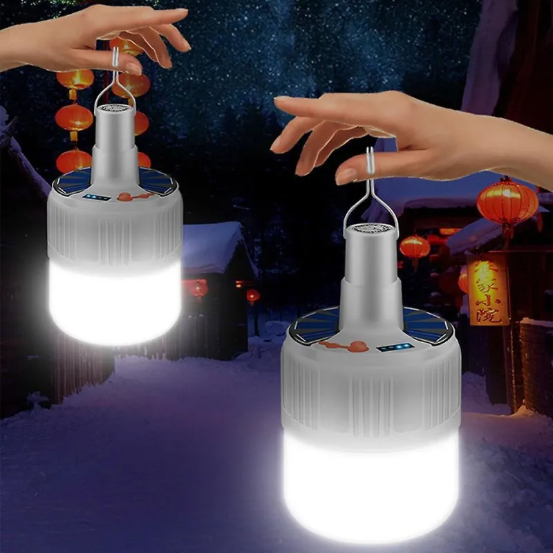 Bec solar multifuncțional cu LED de urgență cu încărcare USB