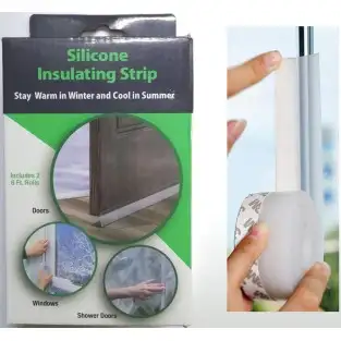 Protectie usa si geam anti curent, anti praf si insecte, din silicon