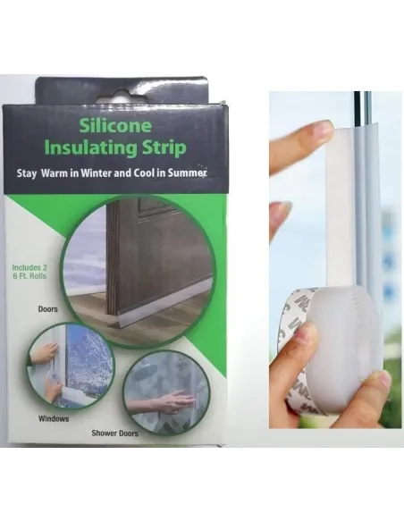 Protectie usa si geam anti curent, anti praf si insecte, din silicon