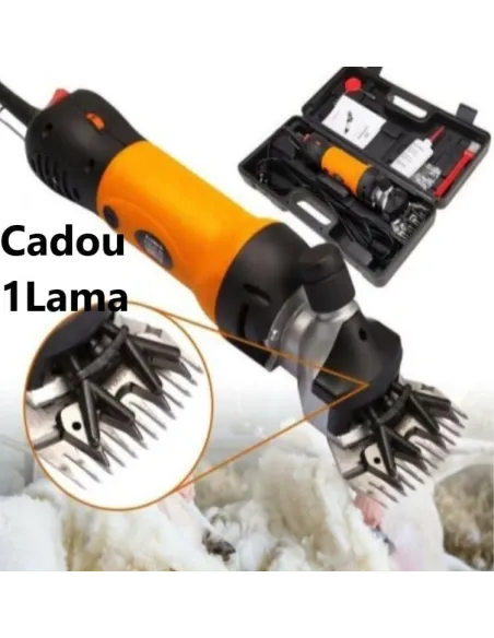 Mașină de Tuns Oi Profesională 850W, 6 Trepte + Set Cuțite Extra și Cutie Transport