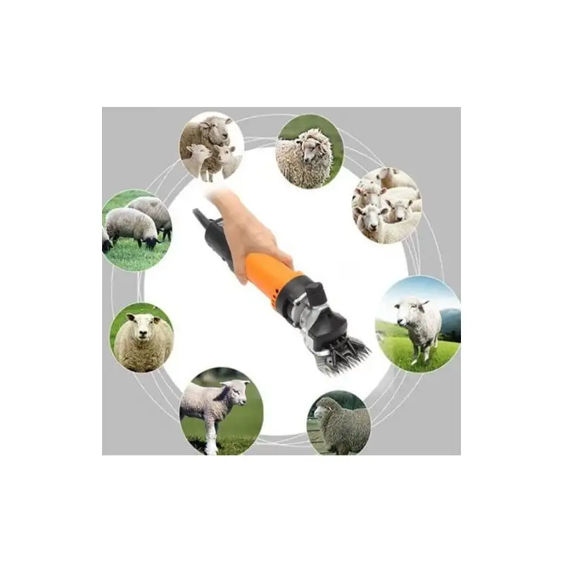 Mașină de Tuns Oi Profesională 850W, 6 Trepte + Set Cuțite Extra și Cutie Transport