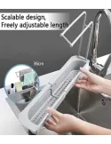 Set cu Suport Telescopic Pentru Chiuveta si Perie Dubla Pentru Spalat Pahare