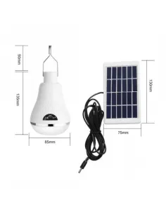 Bec solar LED cu panou - set 2 bucati
