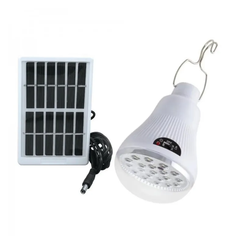 Bec solar LED cu panou - set 2 bucati