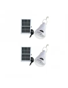 Bec solar LED cu panou - set 2 bucati 2