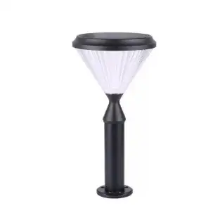 Lampa solara LED de gradina, RGB, cu picior de 40 cm si telecomanda