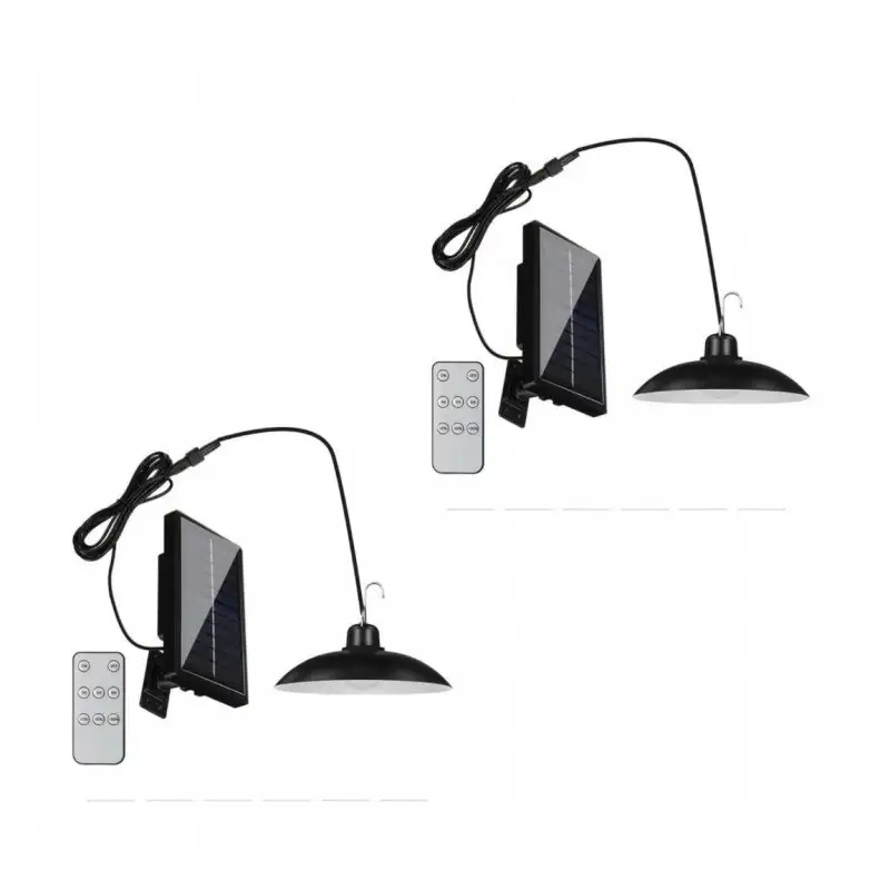 Set 2 x Lampa solara cu LED-uri impermeabila pentru exterior