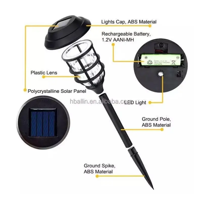 Set 6 x Lampa solara decorativa pentru gradina