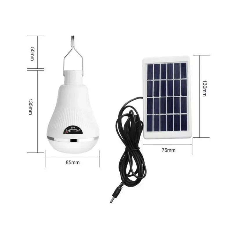 Bec solar LED cu panou