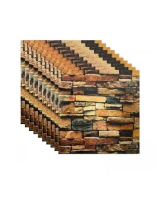Pachet  5x Tapet spuma moale 60x60 cm, caramida Vintage
