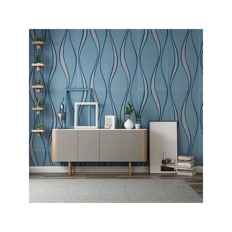 Set 5 placi tapet 4D, autoadeziv, 70x70cm, diverse culori